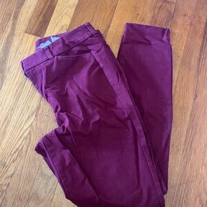 Old Navy Pixie High Rise Pants in Burgundy